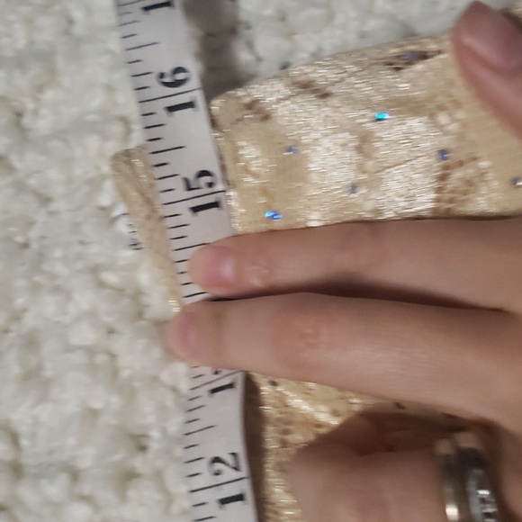 Joseph Ribkoff women's vintage sequin gold skirt size 8 - Picture 4 of 7